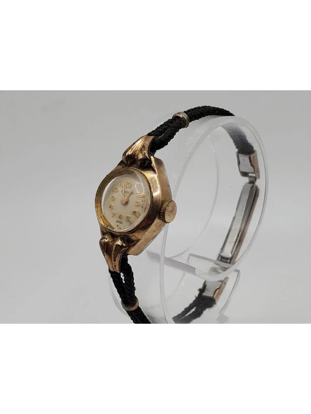 Vintage Crosby Mechanical Watch Women 10k R.G.P Bezel For Parts